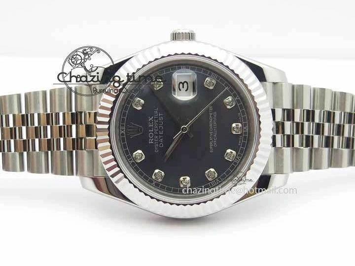 1229 Trendy DateJust II 41mm BP Maker Best Edition Black MOP Diamonds Dial On New Version Jubilee Bracelet A 3622